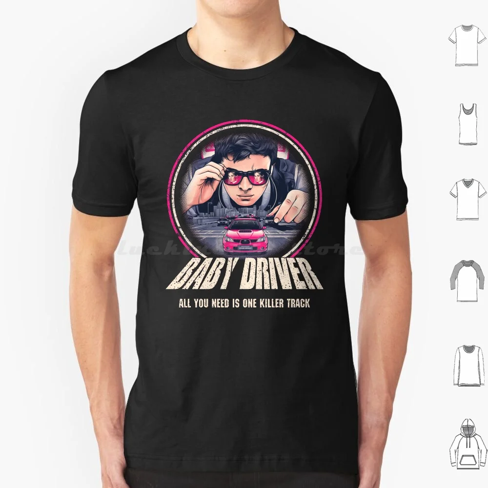 

Baby Driver T Shirt Cotton Men Women DIY Print Movie Movies Retro Vintage Film Films Cinema Cult Movie Baby Driver Drive Racing