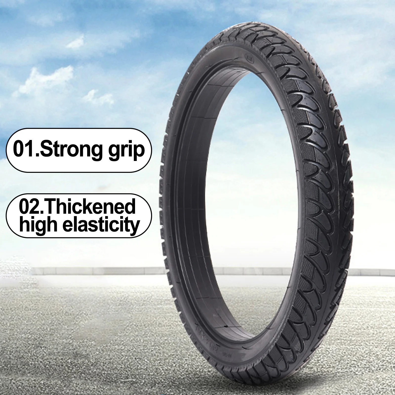 

16 Inch Solid Tire Hot Sale 16*2.125(57-305) Replacement Part Accessories For Electric Bike Bicycle Inflatable Tire