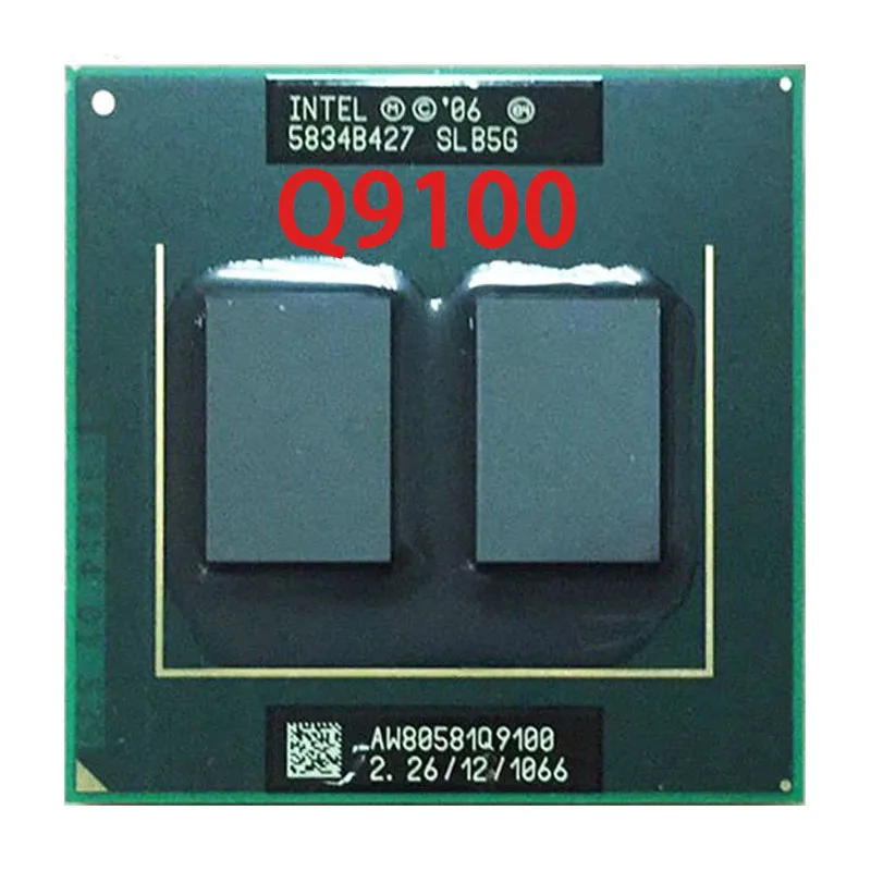 

Intel Core 2 Quad Mobile Q9100 SLB5G 2.2 GHz Quad-Core Quad-Thread CPU Processor 12M 45W Socket P
