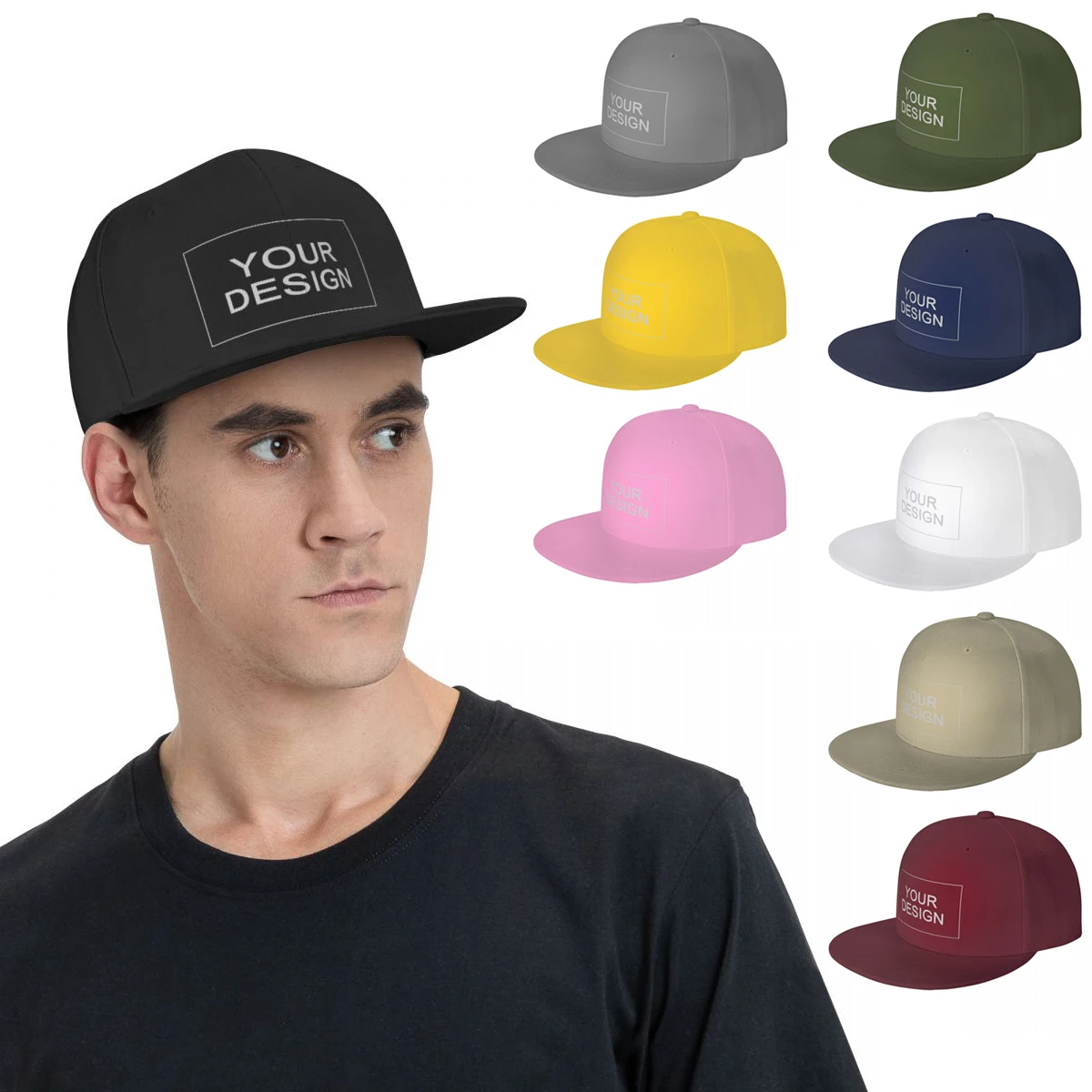 

Custom Sun Hat Unisex Hip-hop Cap Personalized Trucker Hats Men Women Outdoor Visors Caps Add YOUR Logo/Text/Picture Printed