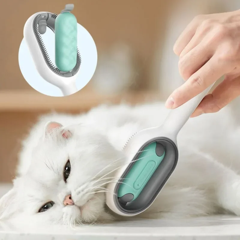 

Cat Supplies Cat Anti Bite Pet Grooming Brush with Water Tank Double Sided Hair Removal Brush Kitten Pets Supplies Accessories