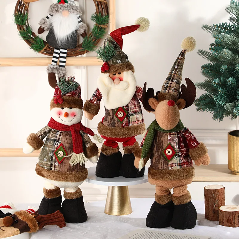 Рождественский плюшевый Дед Мороз Davids Deer | AliExpress