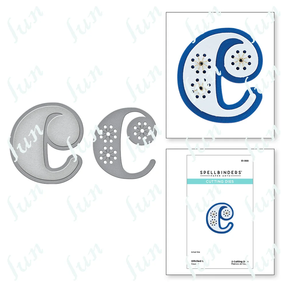 

Stitched C Etched Metal Cutting Dies for Diy Handmade Scrapbooking Crafts Die Cut Stencils Maker Photo Album Decoration Template