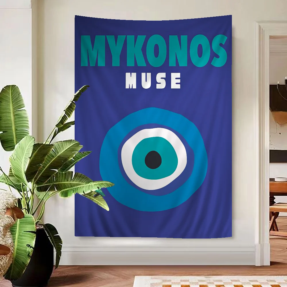 Графический Декор Майами искусство аниме гобелен подвесной Таро хиппи Фотофон