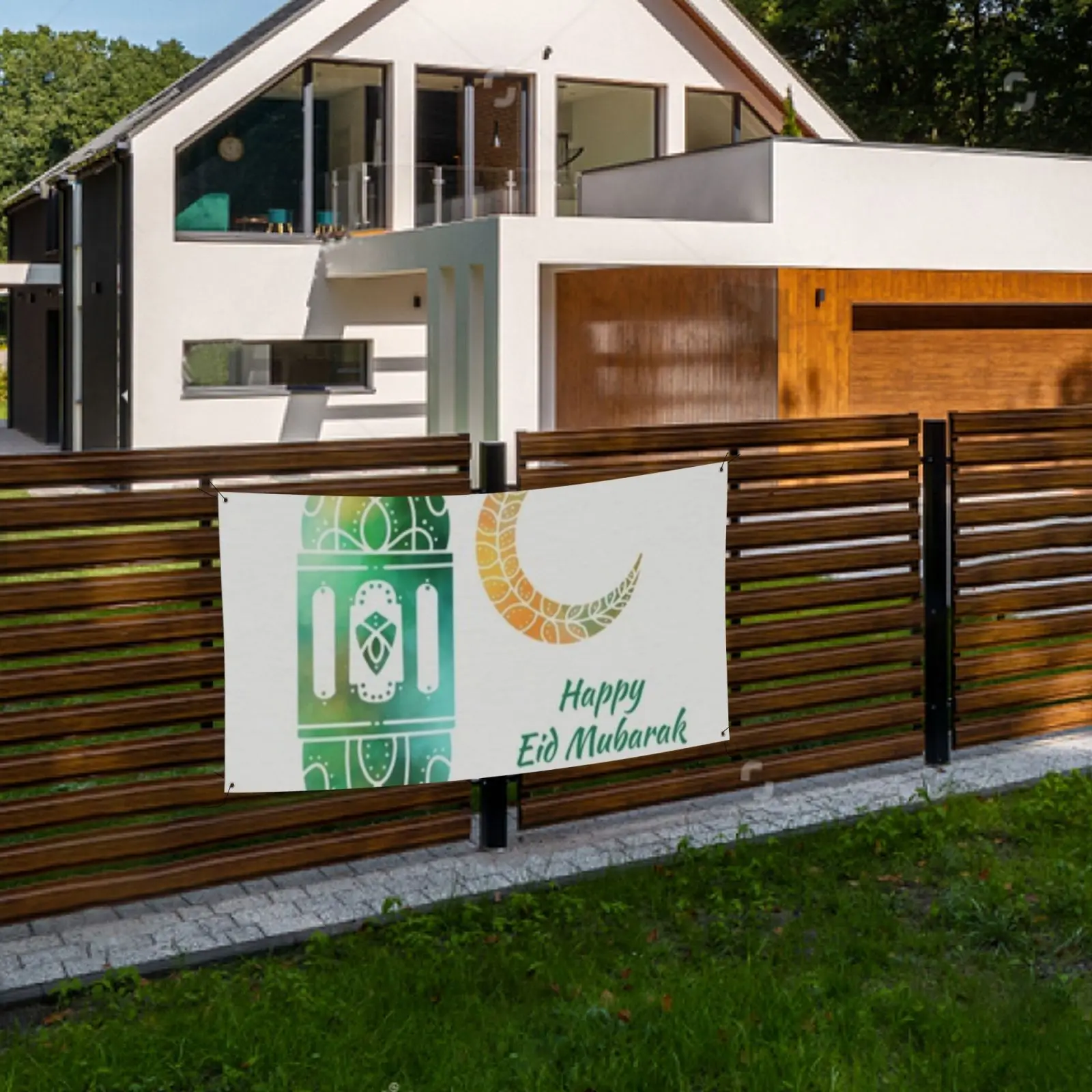 

ИД Мубарак баннер подвесное украшение мусульманский фестиваль праздник Рамадан вечерние Ник Декор