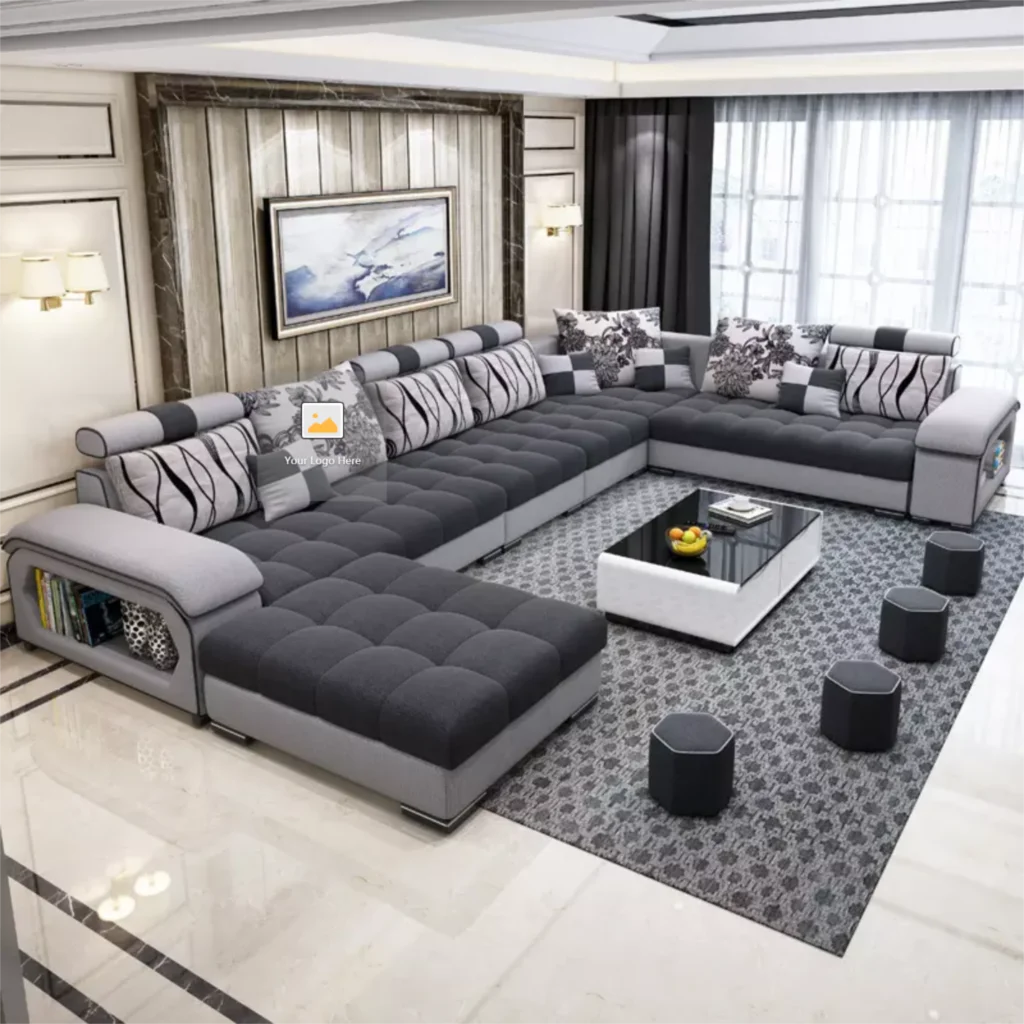 

Nordic Luxury Technology cloth corner fabric sofa set furniture Lounge living room sofas sectional Velvet modern l shaped sofas