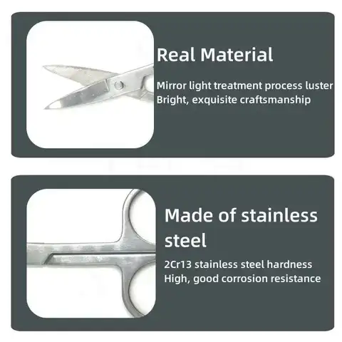 Маленькие инструменты для ногтей из нержавеющей стали, ножницы для бровей, носа, стрижки маникюра, пинцет для стрижки лица, инструмент для макияжа и красоты