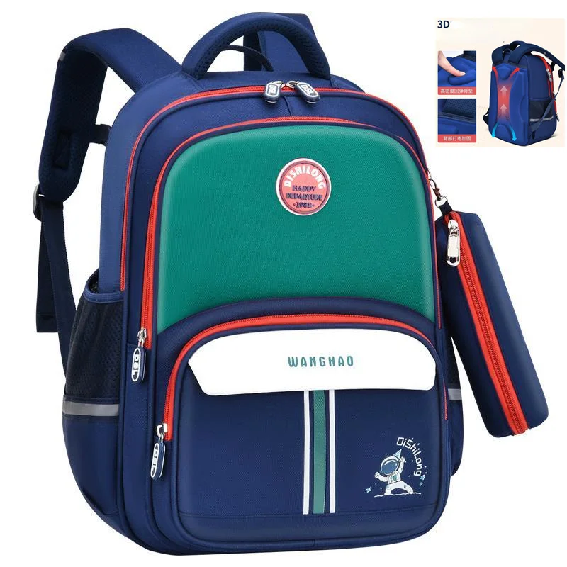 2022 водонепроницаемый детский ортопедический школьный ранец с жесткой спинкой