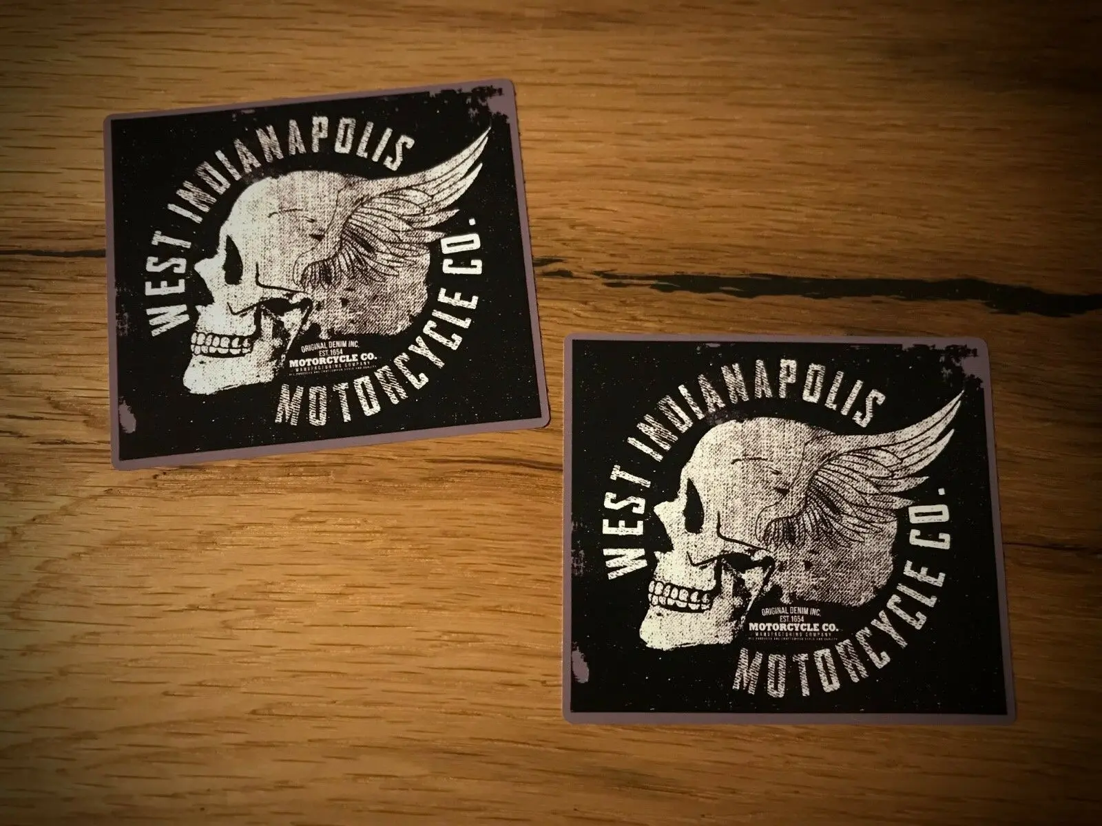 

Motorcycle Skull Angel Sticker Vintage Chopper Bike Rocker Rockabilly # 053