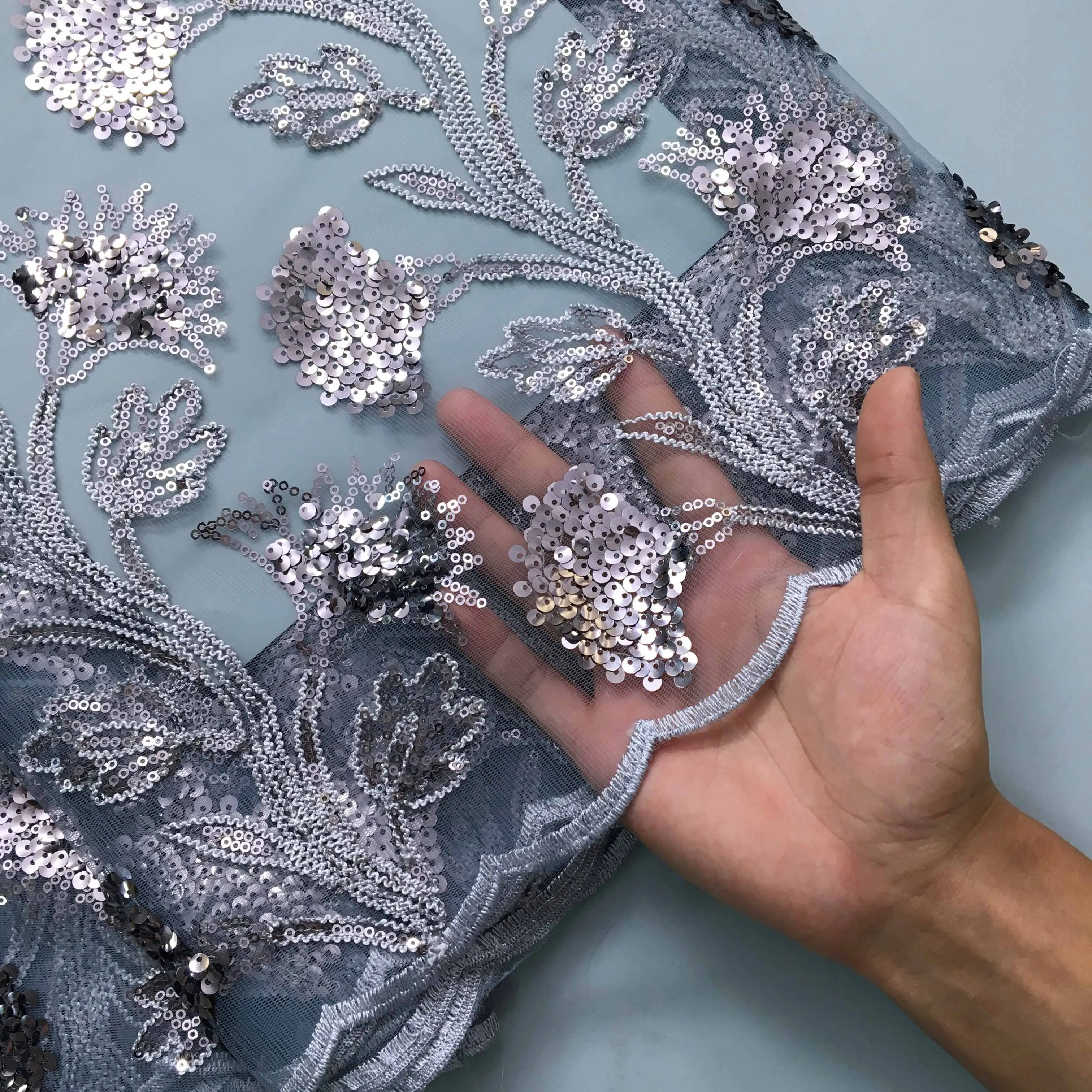 Кружево SJD нигерийский тюль сетка кружевные ткани женские платья 2024 высокое