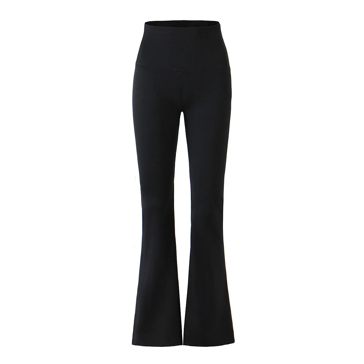 

Women Black High Waist Slim Super Elastic Flared Pants All-Match 2022 Women's Sexy Yoga Leggings Female Femme Trousers Feminino