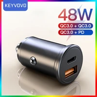 usb car charger quick charge 4 0 qc4 0 qc3 0 qc scp 5a pd type c 48w fast car usb charger for iphone xiaomi mobile phone