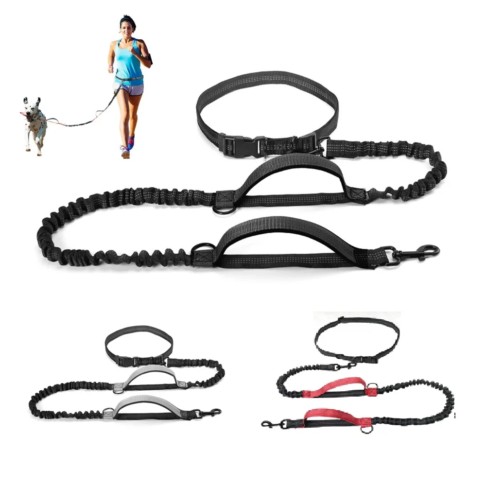

For Leash Belt Pet Reflective Traction Traction Pet Dog Rope Chest Waist Belt Outdoor Hand Free Running Rope Strap Walking