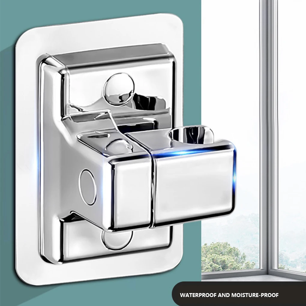 

Подставка для душевой лейки, бытовые крепежные скобы, фиксированная полка, основание для дождевателя, держатель, аксессуары для ванной комнаты, зажимный кронштейн, черный