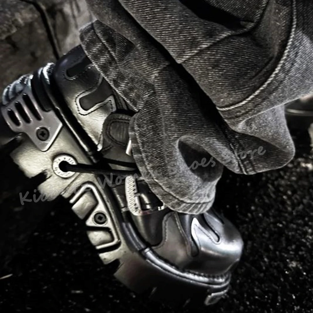 Женские кроссовки из натуральной кожи на шнуровке с круглым носком