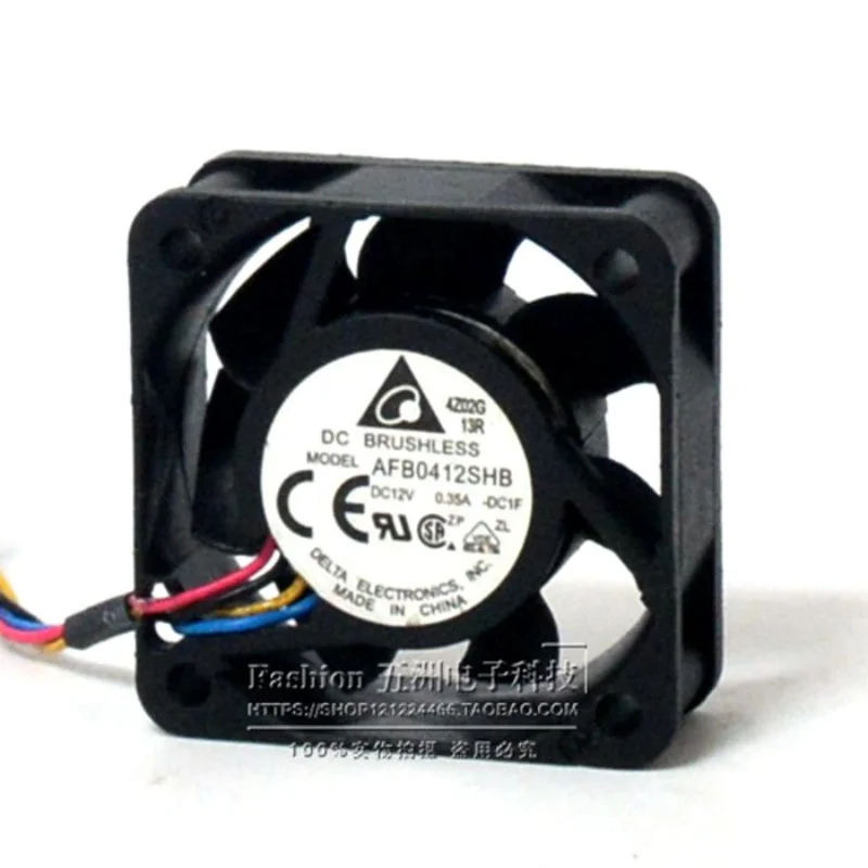 

New CPU Cooling Fan For Delta AFB0412SHB 12V 0.35A 4CM 4015 Large Air Volume Speed Measuring Computer Fan 40x40x15mm