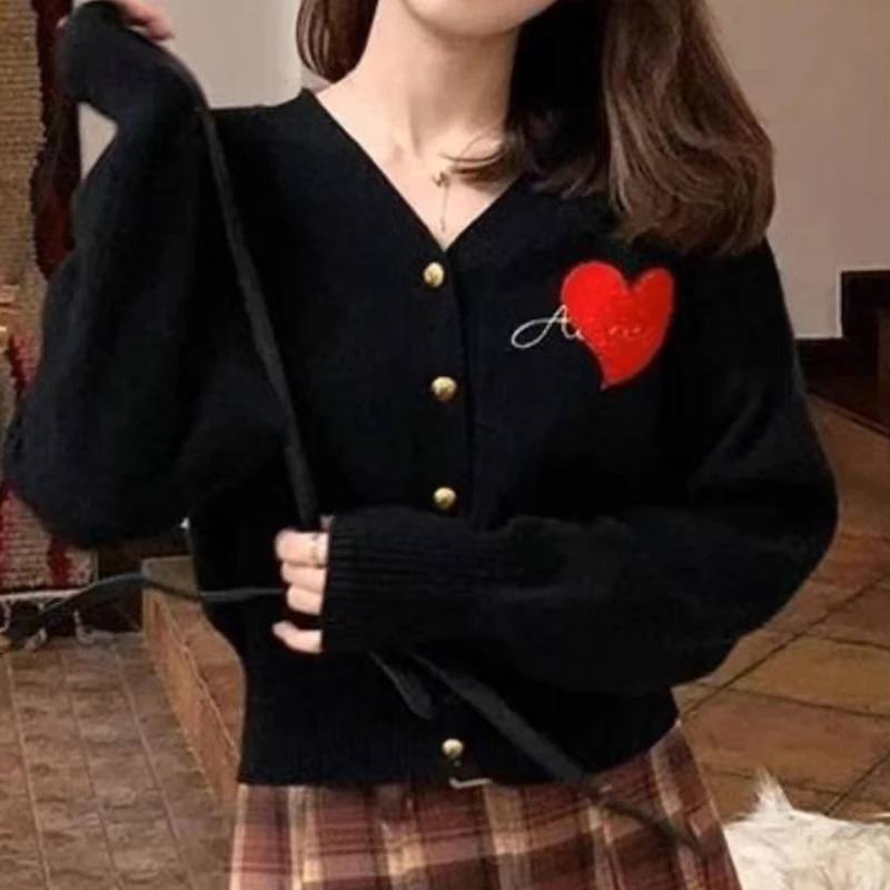 Черный повседневный однотонный трикотаж с длинными рукавами женский