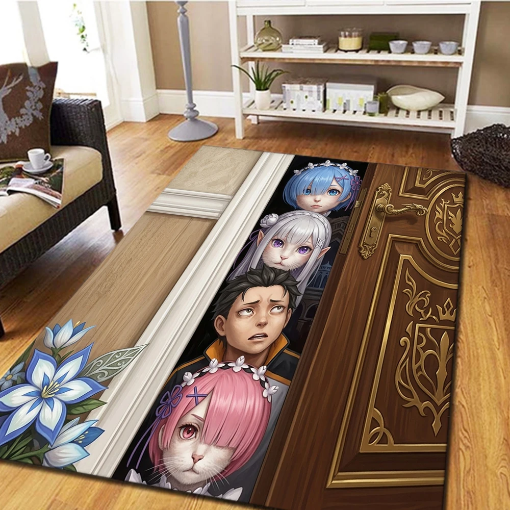 Фото Ковер для спальни и гостиной Re Zero, крутой коврик для дома и декора, игровой коврик для пола -HE45 №1
