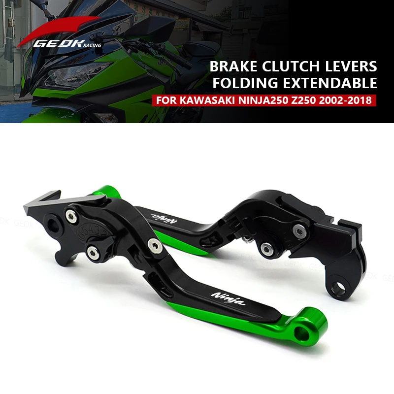 

Motorcycle Folding Brake Handle Clutch Extendable Adjustable Lever For Kawasaki Ninja 250 Z250 Z CNC Aluminum Modified Parts