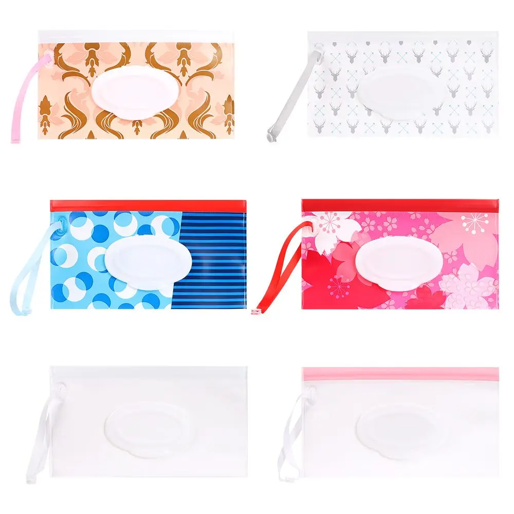 

Useful Baby Product Portable Carrying Case Snap-Strap Tissue Box Stroller Accessories Cosmetic Pouch Wet Wipes Bag