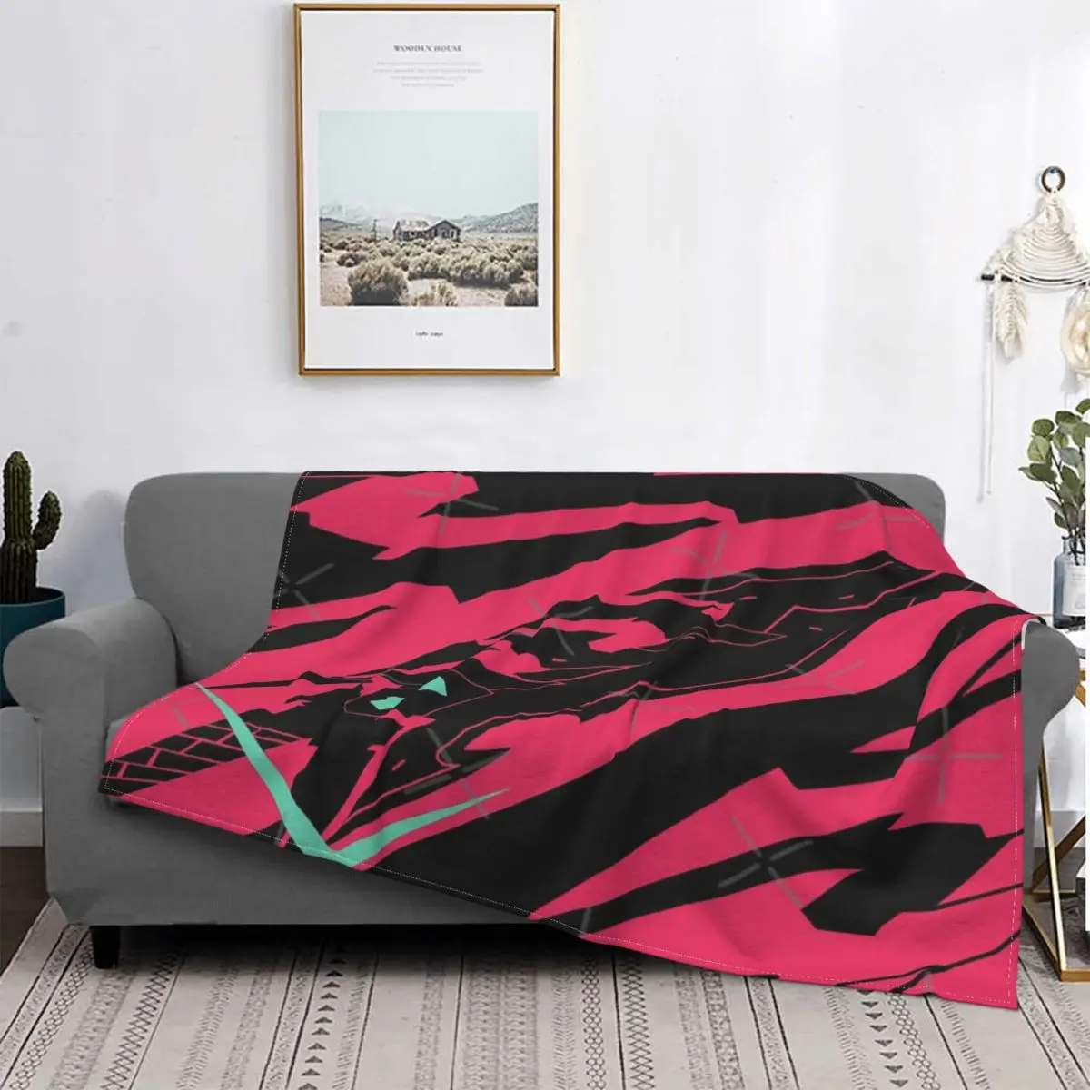 

Aegis Pyra-Manta con capucha para niños, a cuadros colcha para cama, sofá, toalla, manta