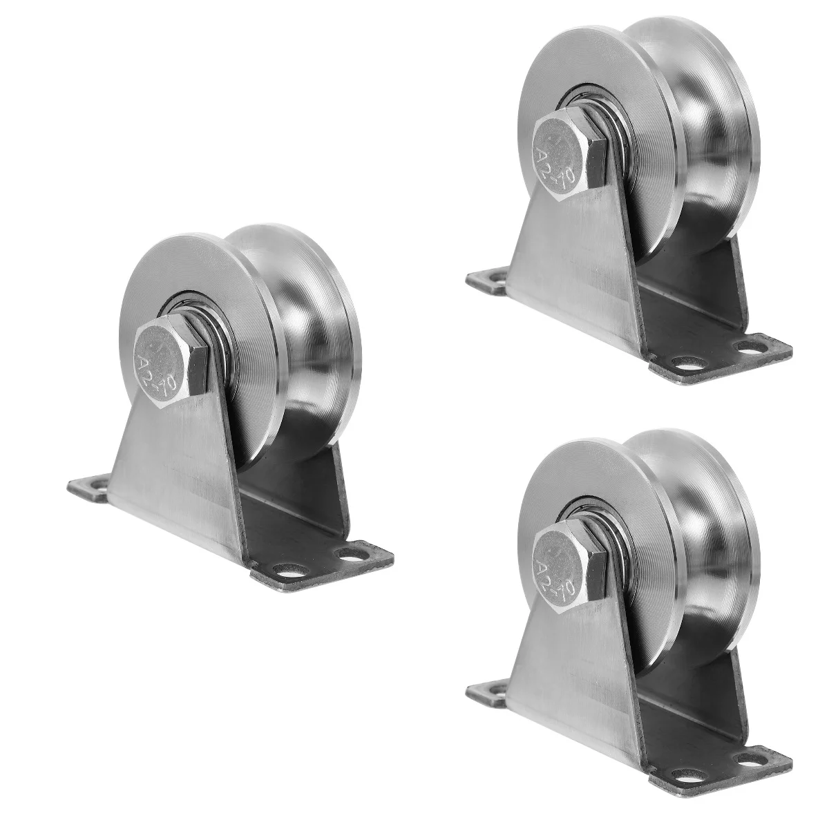 

Pulley Wheel Groove U Fixed Sliding Gate Cordpulleyscaster Bracket Single Roller Door Block Lifting Casters Rigid Rope Wire Wear