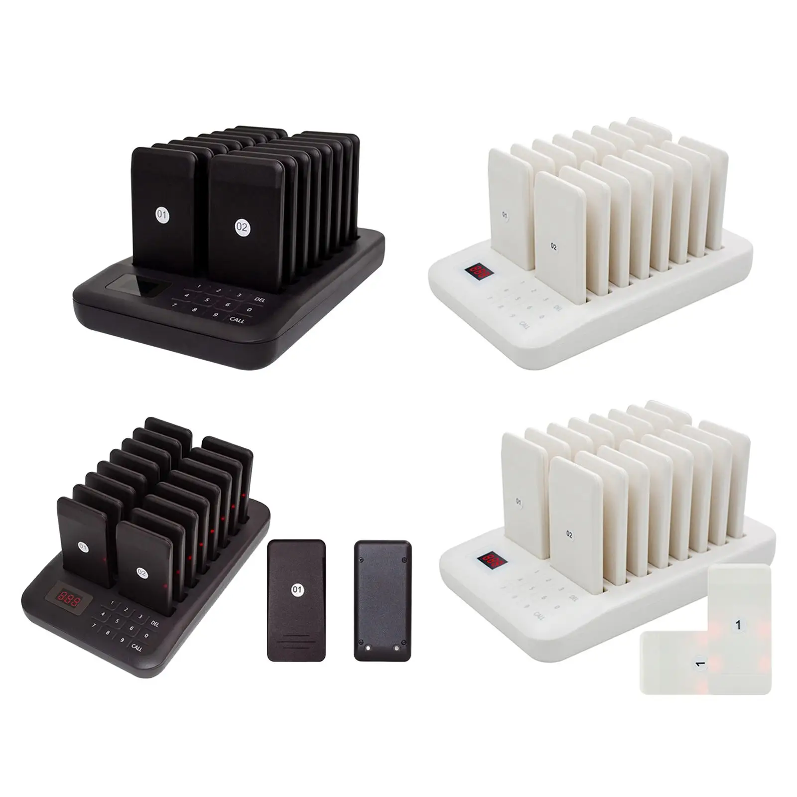 Restaurant Calling System Waiting System with Vibration, Flashing and Social Distance for Nursery Factory Church