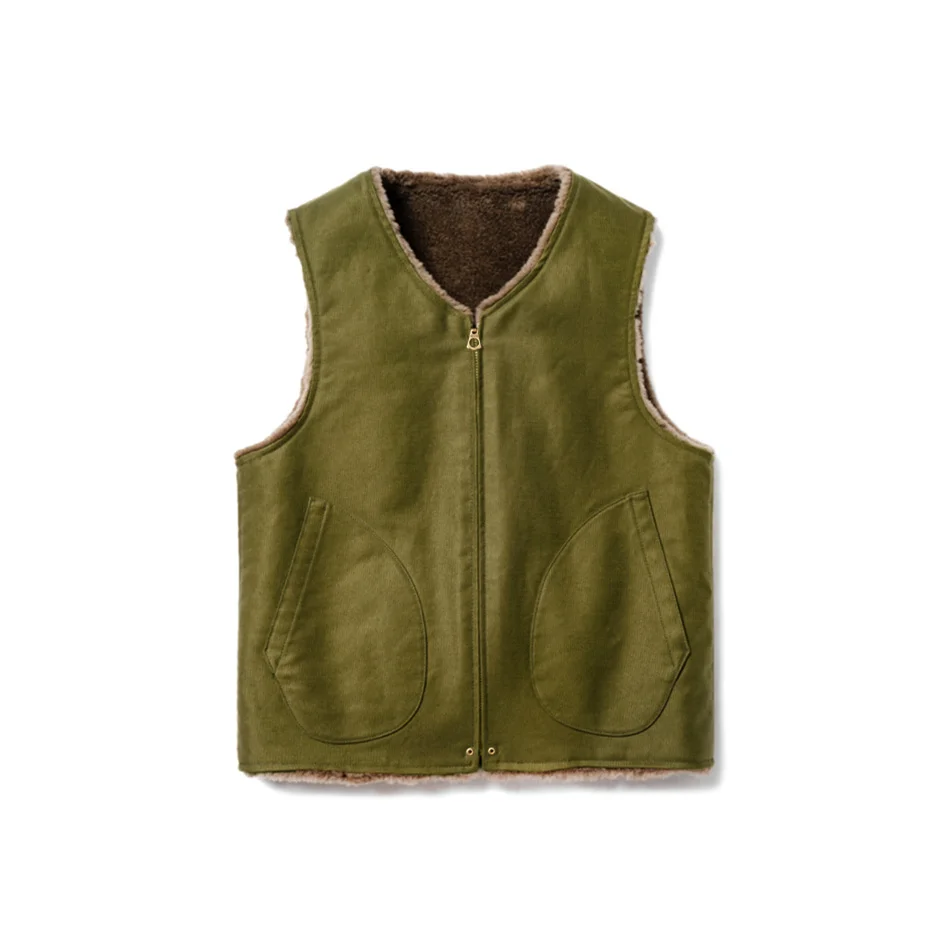 

RAY KWOK Vintage N-1 Deck Vest Australian Merino Wool Lining Okayama 16oz Military Functional Fabric Amekaji