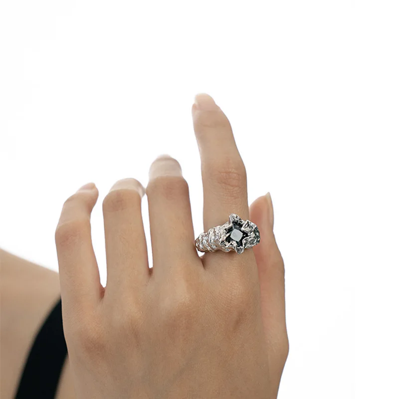 

[Yao Bonan's same style] couple ring niche design Chinese style texture open ring ins niche ring