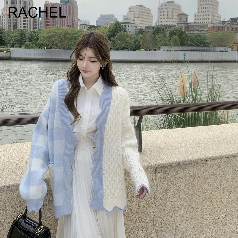 

Свободный свитер для ленивых женщин, осенне-зимняя одежда, шикарный длинный вязаный кардиган, цветное пальто