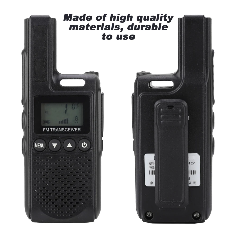 Портативная портативная УВЧ-рация для бизнеса двухсторонняя рация (черная) |