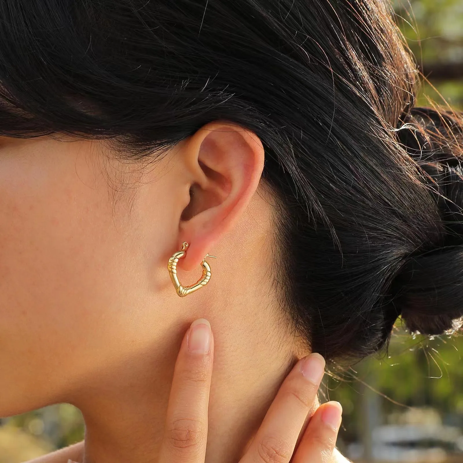 Горячая Распродажа серьги с V-образным дизайном из 18-каратного золота милые для