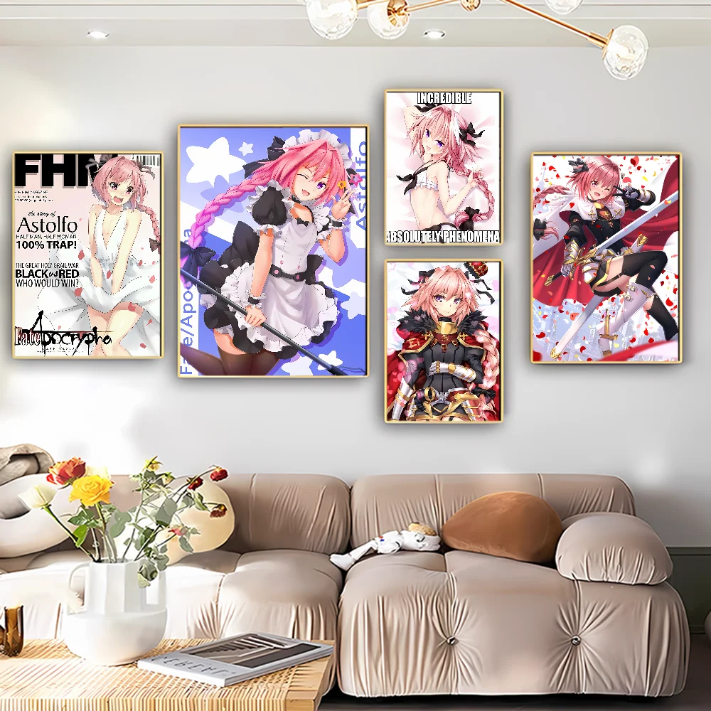 Fate Apocrypha Astolfo классические винтажные постеры HD качество настенное искусство