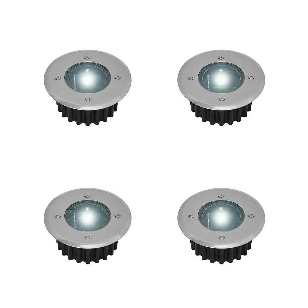 

Напольный светильник из нержавеющей стали на солнечной батарее, 600 мАч, 4 шт.