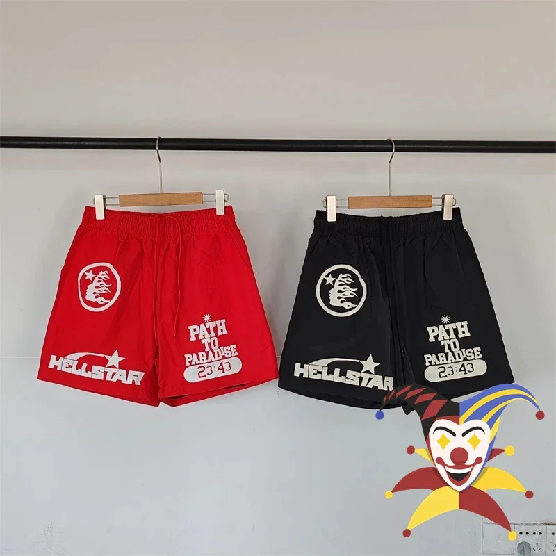 

Шорты Hellstar Studios мужские/женские с пышным принтом, нейлоновые водонепроницаемые бриджи с сетчатым шнурком