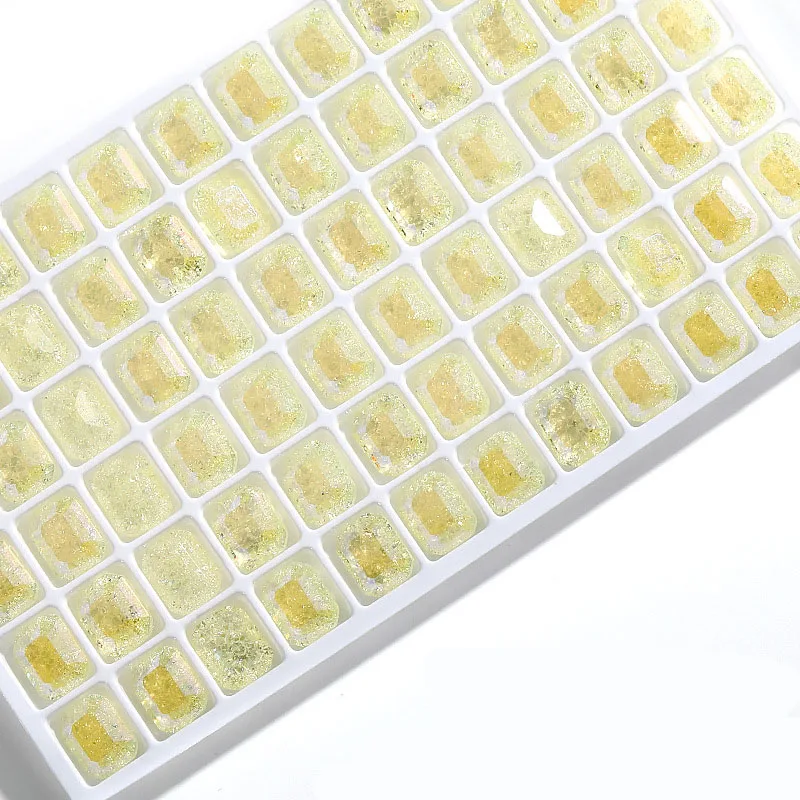 

6*8 мм K9 блестящие прямоугольные Восьмиугольные заостренные ледяные Стразы искусственные стразы стеклянные драгоценности