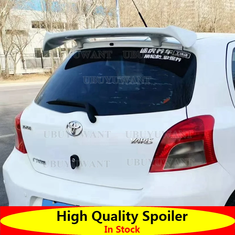 

Спортивный спойлер для Toyota Yaris 2008, 2009, 2010, 2011, высококачественный материал АБС-пластика из углеродного волокна, задний спойлер для багажника ...