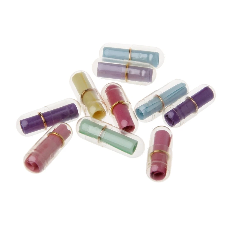

10PCS Mixed Mini Gift Boxes Wish Bottle Capsule With Paper Scrip Secret Words