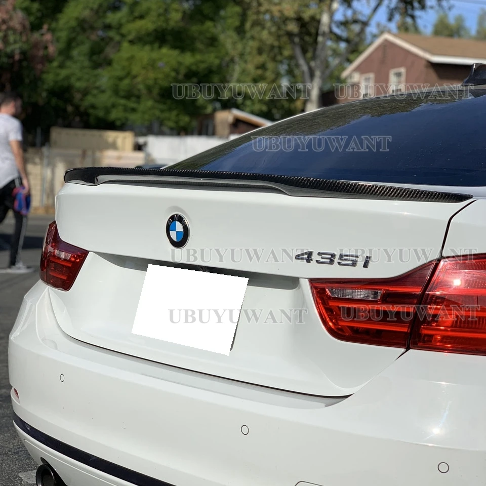 

F33 P Стиль углеродное волокно задний спойлер крыло для BMW 4 серии F33 2-дверный трансформер 420i 428i 430i 435i багажник губа 2014 -- 2019