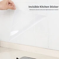 transparent kitchen oil proof stickers high temperature resistant tile wall stickers waterproof self adhesive cabinet stickers