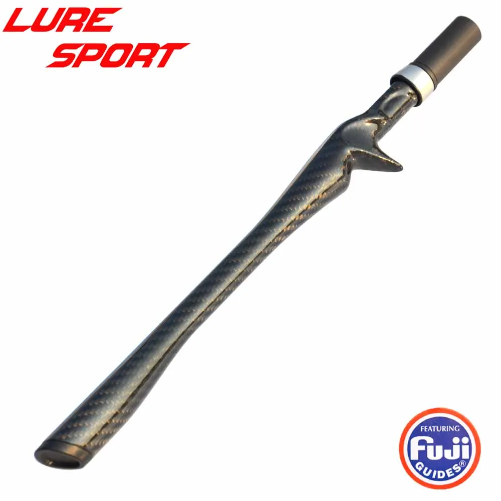 LureSport 3K woven Carbon Unibody 35cm Cast Reel Seat Grip handle Triangular Butt FUJI KDPS16 Rod Building component Repair DIY