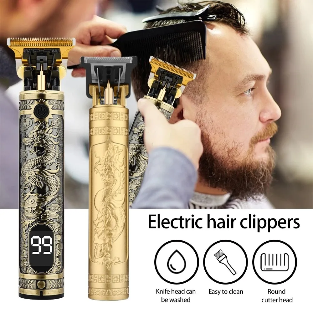 T9 LCD Electric Hair Clippers Trimmer Electric Hairdresser Shaving Head Electric Pusher Carving for Men Personal Care Home