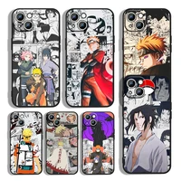 popular anime naruto manga for apple iphone 13 12 11 mini 8 7 6s 6 xs xr x 5 5s se 2020 pro max plus black phone case capa