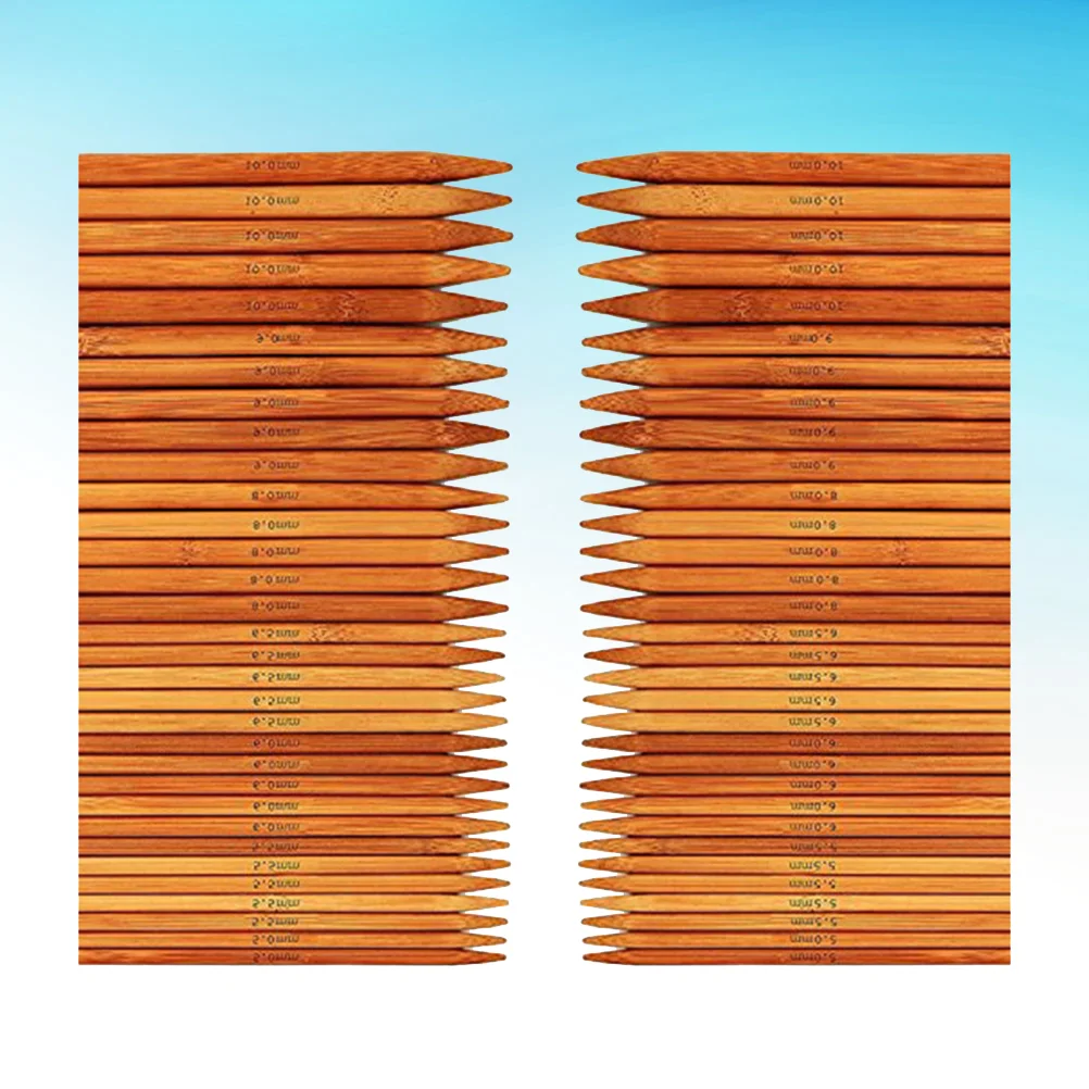 

Knitting Needle Bamboo Double Pointed Crochet Wooden Circular Sweater Wood Set Sewing Weave Weaving Yarn Tools Kit Supplies