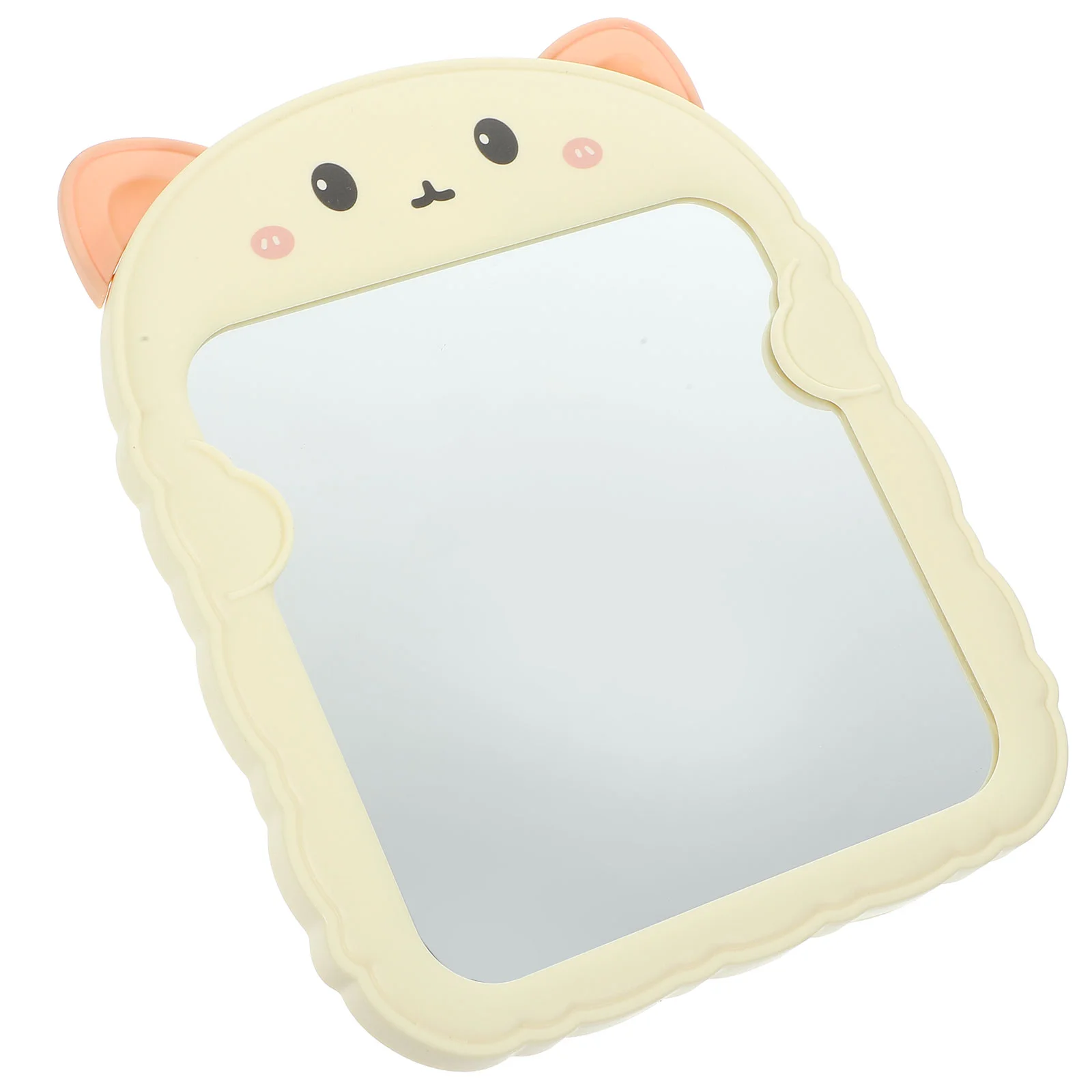 

Cute Desk Mirror Cartoon Cat Mirror Vanity Makeup Mirror Small Standing Mirror Folding Tabletop Mirror
