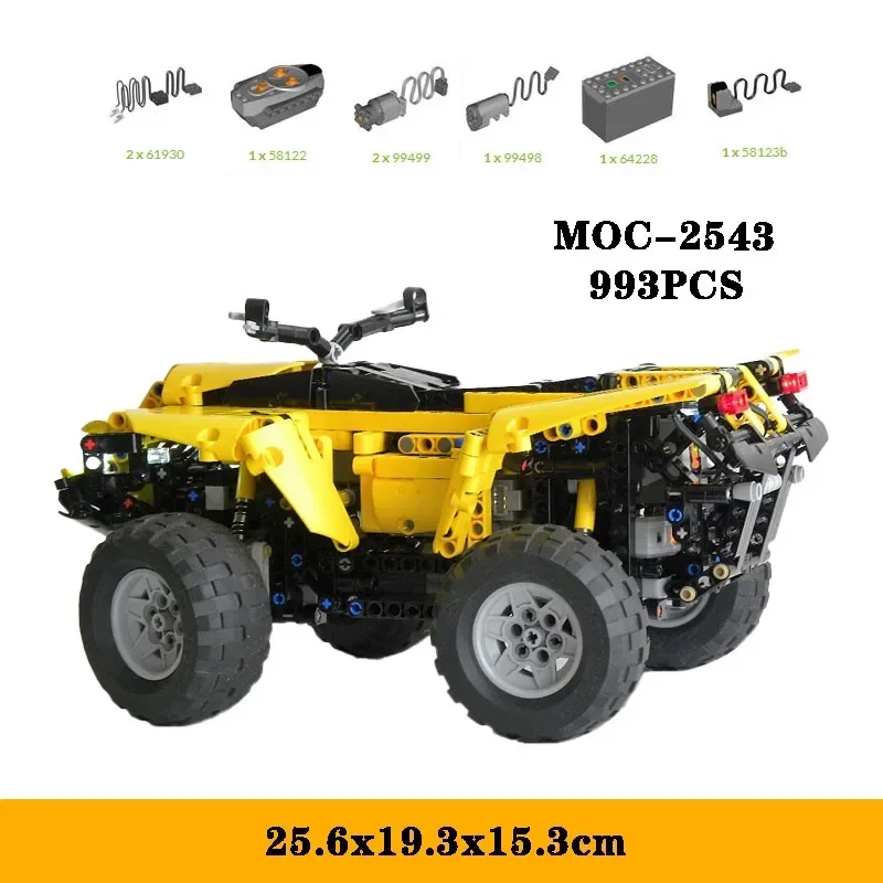 Классический строительный блок для внедорожника 4 колеса 993 шт. высокие сложности