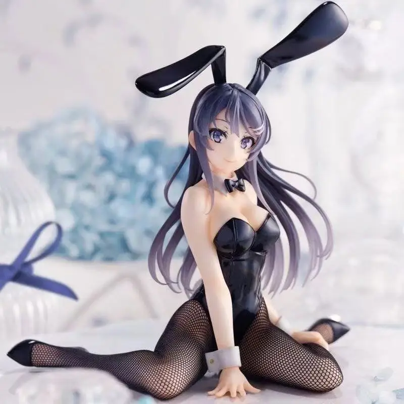 Фото 100% Оригинальные коллекционные фигурки TAITO AMP+ Rascal Does Not Dream of Mai Sakurajima Bunny, аниме-фигурки для декора рабочего стола и дома, подарки, в наличии №3