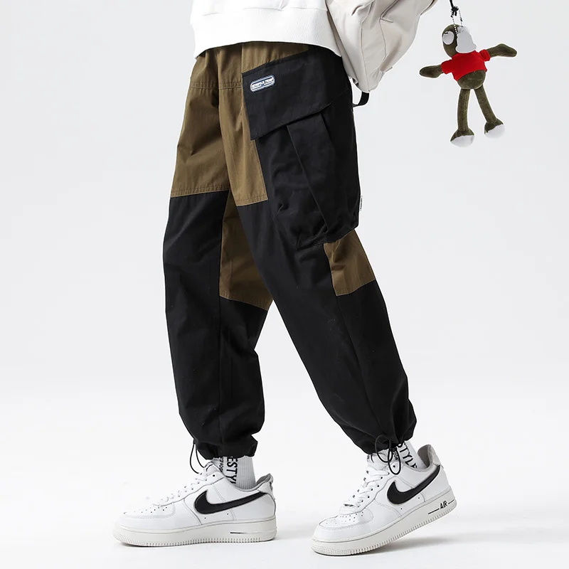 

Новинка сезона осень 2022 года, модный брендовый свободный Индивидуальный комбинезон, мужские повседневные брюки, красивые брюки на бретелях