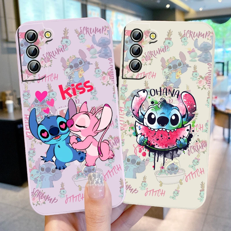 

Super cute pattern Stitch Phone Case For Samsung Galaxy S22 S21 S20 Pro FE S10 Note 20 10 Plus Ultra Liquid Rope Cover