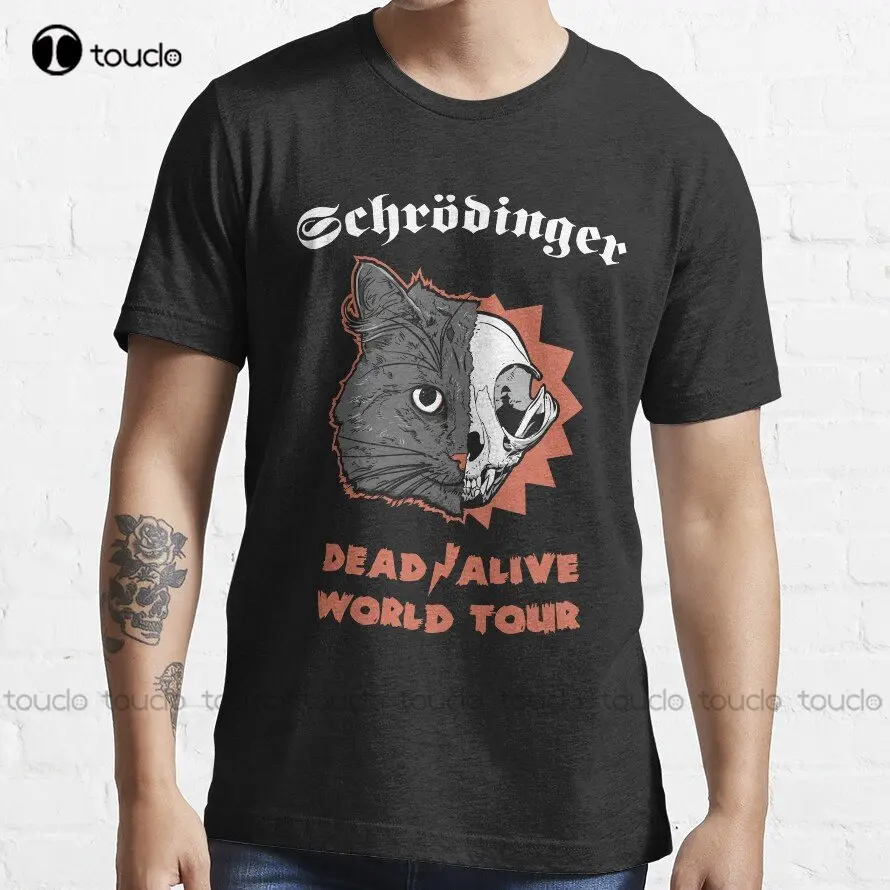 

Трендовая футболка schrшоdinger-Dead/Alive World Tour, индивидуальная цифровая печать в стиле унисекс для подростков, яркий подарок
